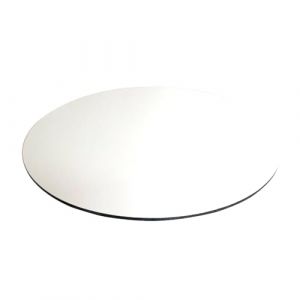 Signaletique.biz France - Panneau rond aluminium composite blanc diam&egrave;tre 500 mm &ndash; &Eacute;paisseur 3 mm &ndash; Usage d&eacute;co ou pro, int&eacute;rieur/ext&eacute;rieur