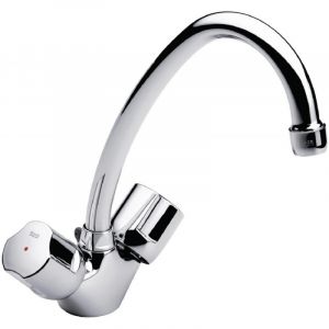 Roca M&Eacute;LANGEUR D'&Eacute;VIER NIAGARA DISC N MONOTROU &Agrave; BEC MOBILE, AVEC FLEXIBLES D'ALIMENTATION, CHROM&Eacute; R&Eacute;F A5A8470C00