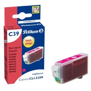 Pelikan 4103260 - Cartouche d'encre magenta compatible Canon CLI-521M