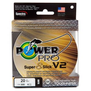 Power pro Tresse 8 Brins Sup 8 Slick V2 Moon Shine 135m - D.0,19mm - R.15Kg - PPBISV213519MS