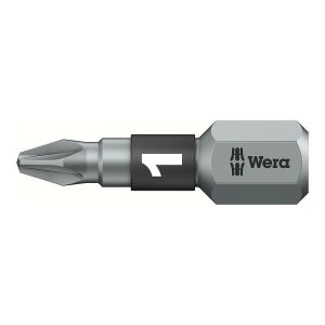 Wera Embout semi-dur, pour vis cruciforme 1/4'' PZ avec zone de Bi-torsion, Dimensions : PZ 3, Long. totale 25 mm