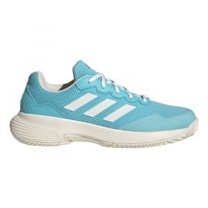 Image de Adidas GameCourt 2 Chaussures Toutes Surfaces Femmes - Bleu Clair, Blanc