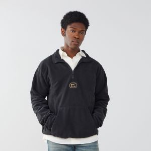 Nike M NSW SW AIR HZ POLAR FLC black, metallic gold, Vêtements, en noir, taille: L - Couleur noir - Taille L