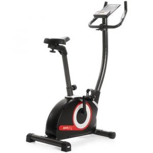 SportPlus | Modèle 2022 | COMPACT Vélo d'appartement, 24 niveaux de résistance, pulsomètre intégré & Bluetooth, cardio-training