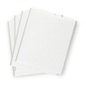 Inofix Pack De 4 Patins En Feutre Blanc Synthetiques Adhesifs 100x85mm Plasfix