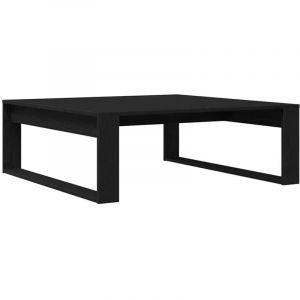 VidaXL Table basse Ch&ecirc;ne noir 100 x 100 x 35 cm Bois d'ing&eacute;nierie