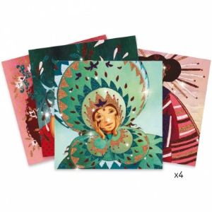 Djeco Tableaux à pailleter : D'ors et de soie