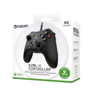 Nacon Manette Filaire Evol-X Pour Xbox Series X/S, Compatible Pc Avec Un C&acirc;ble D&eacute;tachable De 3 M&egrave;tres