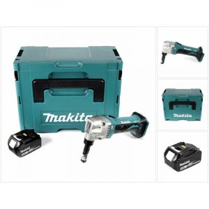 Image de Makita DJN 161 T1J 18 V Grignoteuse sans fil + Coffret Makpac + 1x Batterie BL1850 5,0 Ah - sans Chargeur