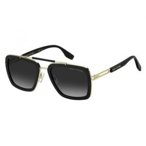 Marc Jacobs Homme MARC 674/S 807/9O Lunettes de soleil Métal Noir Gris Carré Ombré