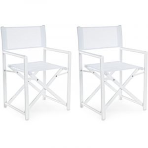 Hellin Chaises de metteur en scène pliables d'extérieur (lot de 2) - cabourg