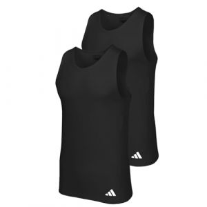 Adidas Herren Unterw&auml;sche Tank Top (2pk) -Active Flex Cotton Ergonomic Tricot, Noir 4am006, XL Hommes
