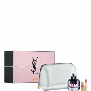 Image de Yves Saint Laurent Mon Paris - Coffret eau de parfum, rouge à lèvres et trousse de toilette