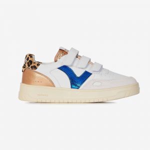 Victoria Basket Basse Seúl Effet Cuir & Pièces Métallisées & Arrière Imprimé Animal & Scratch 1257134 pour Femme Azul 41