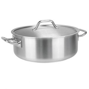 Cristel Rondeau 32 cm inox brosse avec couvercle