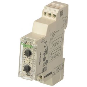 Schneider Electric Re17rlmu asymétrique clignotant Relais, minuteur Gamme 1 S %u2013 100 h, 17,5 mm de largeur, 8 au courant, 24%u2013240 V