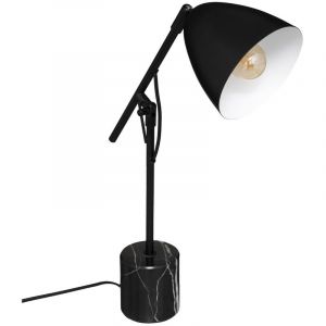 Lampe &agrave; Poser en Marbre "Sublima" 53cm Noir Prix
