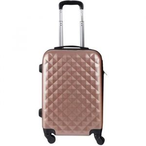CELIMS - Petite Valise Cabine | Valise ABS | Légère et Rigide | Rose Gold