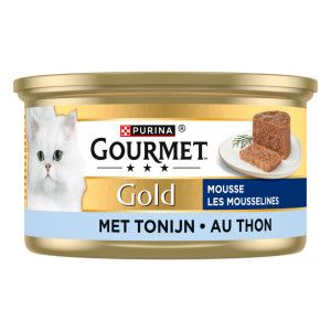 Gourmet Gold mousse au thon pour chat 1 lot (24 x 85 g)