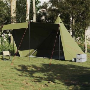 Tente familiale tipi 6 personnes vert olive imperméable