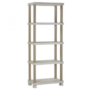 Plastiken Etagere - Plastique - 70 x 45 x 184 cm - 5 étages - Beige