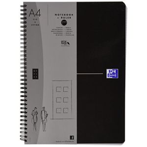 Oxford 100100759 - Cahier Essentials rel. int&eacute;grale A4 180 pages 90g/m&sup2;, petits carreaux