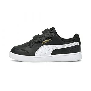 Puma Baskets Shuffle V PS unisexes pour enfant. - Noir Black White Gold., 34.5 EU Weit