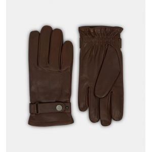 Galeries Lafayette Gants Senny Touch cuir agneau Marron - Couleur Marron - Taille XL