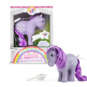 My little pony Blossom Classic Pony,, Basic Fun, 35321, Cadeaux rétro de poneys pour Filles et garçons, Jouets de Licornes pour garçons et Filles à partir de 3 Ans