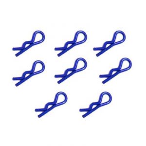 Fastrax FAST212MB - Clips carrosserie 1/10 bleu en métal