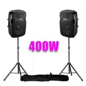 Ibiza Sound ENCEINTES Dj SONO ACTIVE 8/20cm - 400W + Pieds