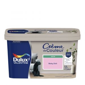 Image de Dulux Valentine Peinture Crème De Couleur satin baby doll 2 5L