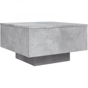 VidaXL Table Basse Gris Béton 55x55x31 Cm Bois D'ingénierie