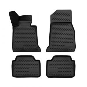 Omac 3D Tapis de Sol Compatible avec BMW Série 1 F20 5Portes 2011-2019 en Caoutchouc Noir