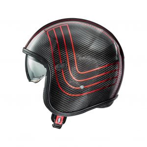 Premier Casque Vintage Platinum Carbon Ex Red Chromed Bm