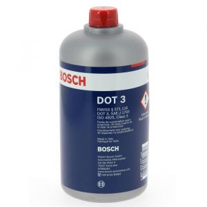 Bosch Liquide de frein DOT3 - 500 ml - Contient des additifs de première qualité - Meilleure résistance à l'échauffement et des distances de freinage