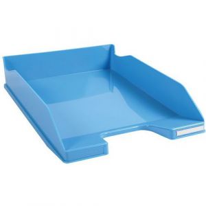 Exacompta Lot de 6 corbeilles à courrier Combo Midi - Bleu turquoise glossy - 113282D