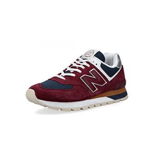 New Balance Chaussures sport en daim ferm&eacute;es par lacets Rouge - Taille 40