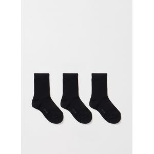 Falke Chaussettes Family 3-Pack Coton Noir - Couleur Noir - Taille 2-4 ans