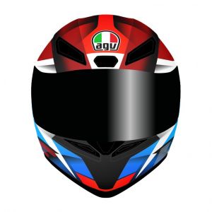 AGV Casques intégraux K1 S Fastlap Black Red Blue