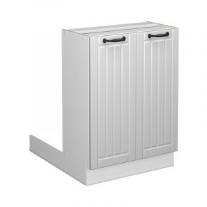 Îlot De Cuisine Fame-Line, 60 Cm Sans Plan De Travail, Blanc Campagne, Vicco