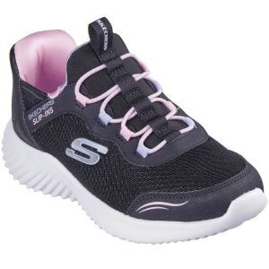 Skechers Garçon Fille Bounder Simple Cute Slip-Ins Basket, Black, 23 EU