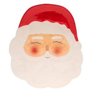 Assiette tête Pere Noel