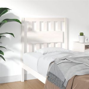 VidaXL Tête de lit Blanc 80,5x4x100 cm Bois massif de pin