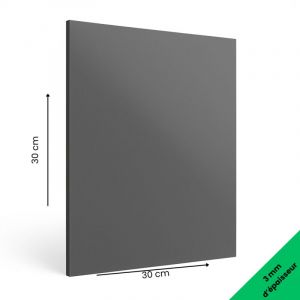 Signaletique.biz France - Panneau Composite Aluminium Couleur 3mm-- Gris - 300 x 300 mm