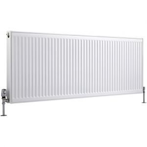 Hudson Reed MC2160160 - Radiateur à panneaux Type 21 horizontal Eco 60cm x 160cm x 7,3cm 2142 Watts
