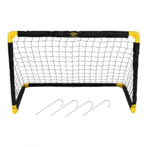 Umbro Cage de Foot - But de Foot Enfant 90 x 59 x 61 cm - Kit Entrainement Football pour Enfants et Adultes - Cage Foot Exterieur et Interieur - Montage Rapide - Noir/Jaune