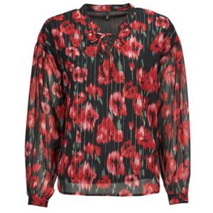 Only Blouses ONLMARISE LUREX L/S STRING TOP CS PTM Rouge - Taille S,M,L,XL,XS