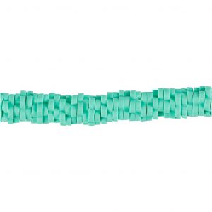 Creotime perles d'argile fleurs vertes 6 mm 145 pièces