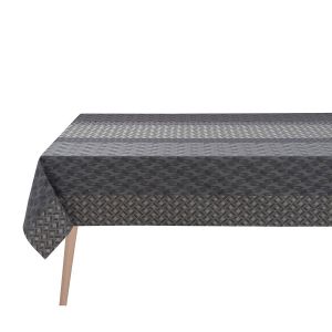 Image de Le Jacquard Français Nappe enduite Caractère Enduit Titane 100% coton